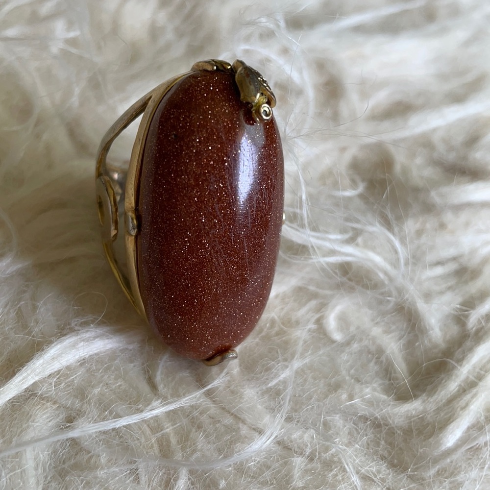Large Sandstone ring size 7